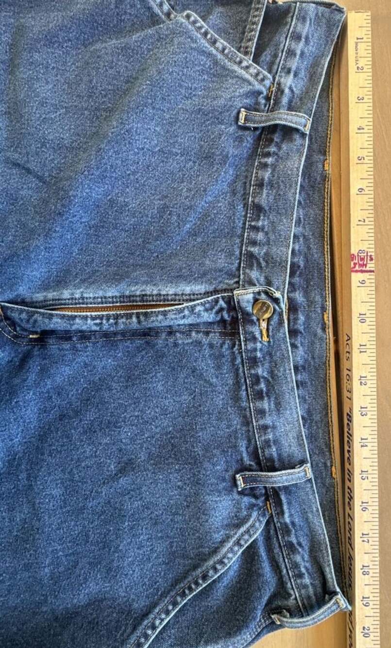 Carhartt Jeans Men's 42x32 Washed Original Dungaree Fit B13 DPS Deep Stonewash